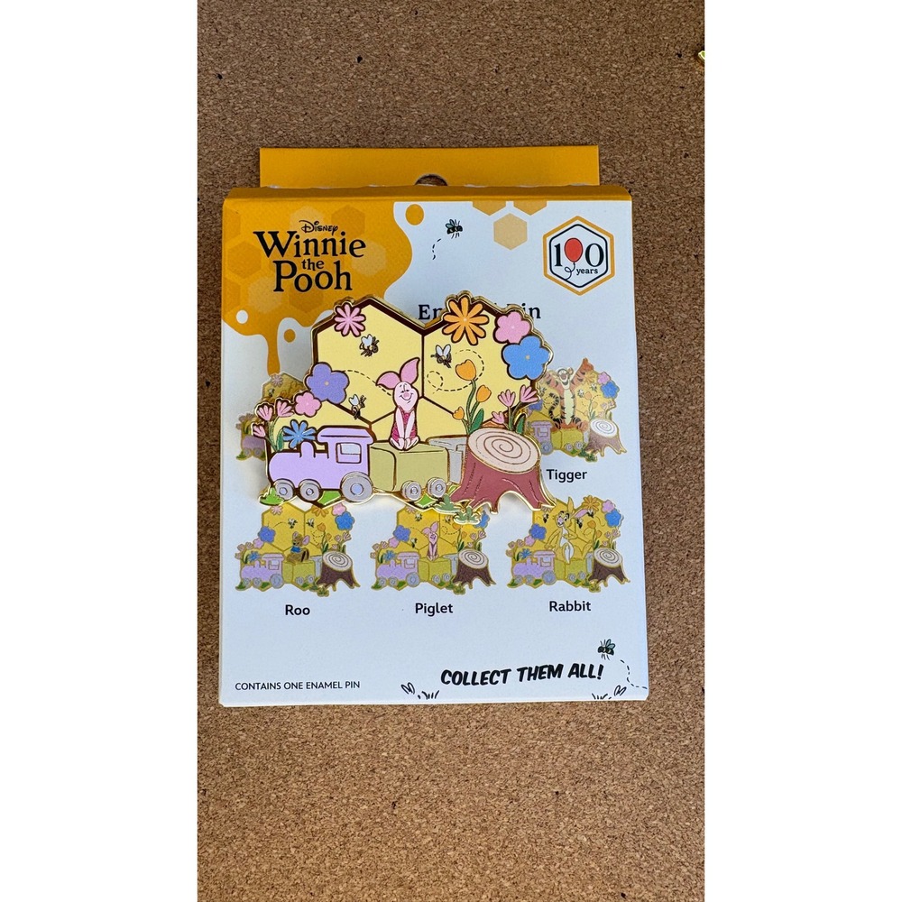 Disney Winnie the Pooh Honeycomb Character Pin- Piglet